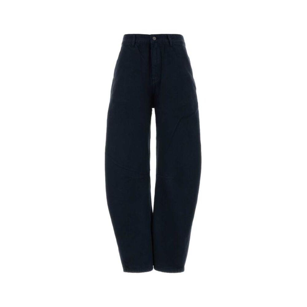 Lois Women Navy Blue Cotton Dali Chino Pant